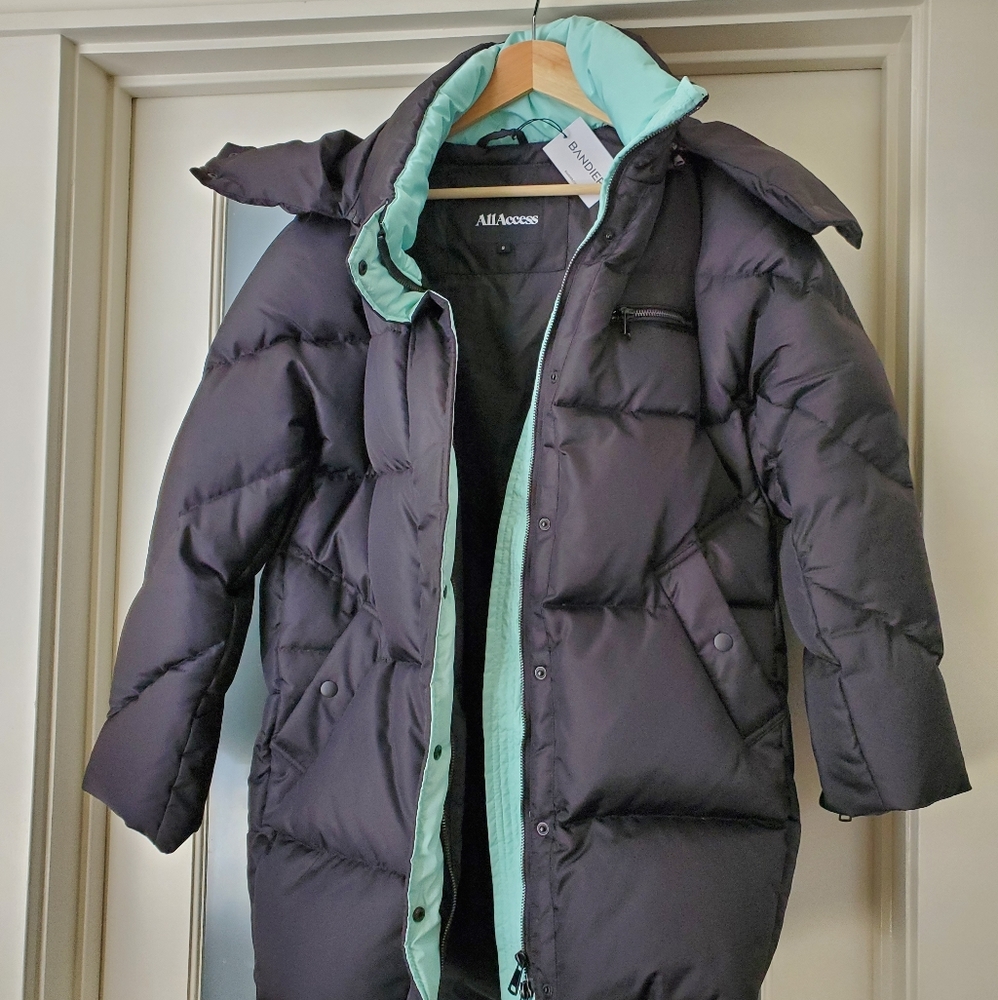 ALL ACCESS Anthem hooded quilted shell down parka